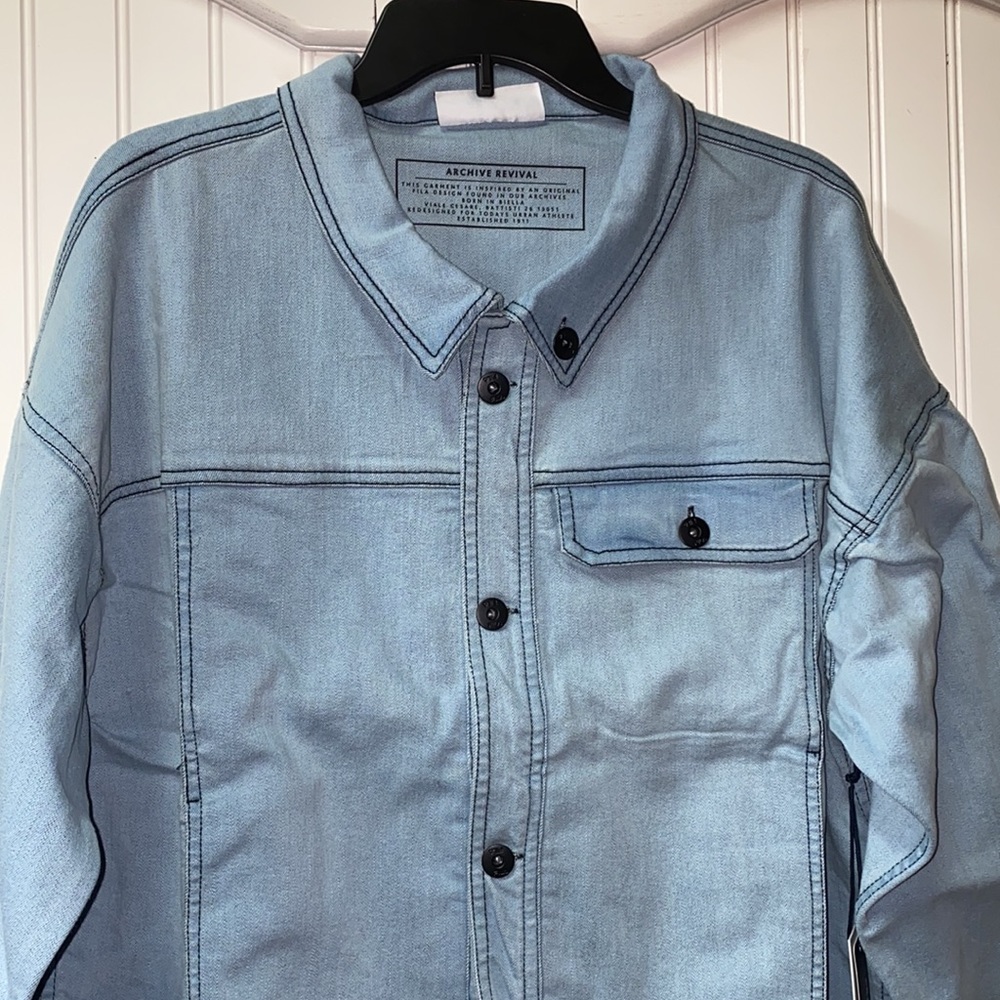 Fila Washington Denim Jacket XL New NWT - Picture 4 of 12